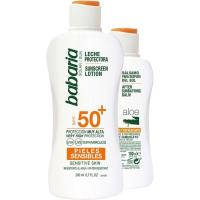 Leche solar sensible SPF50+After BABARIA, pack 1 ud