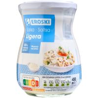 Salsa ligera EROSKI, frasco 450 ml