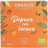 Infusión eco depura con locura ORBALLO, caja 15 uds