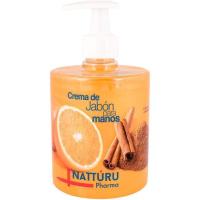 Jabón de manos naranja-canela NATUR PHARMA, dosificador 500 ml