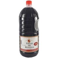 Vino de mesa tinto VEGAS DEL RIVILLA, botella 2 litros