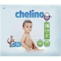 Pañal chelino love 17-28 kg Talla 6 CHELINO, paquete 27 uds