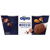 Mousse de chocolate y almendra ALPRO, pack 2x70 g