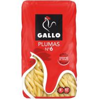 Macarron pluma Nº 6 GALLO, paquete 450 g