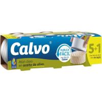 Atún claro en aceite de oliva CALVO, pack 5+1x65 g