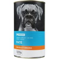 Alimento con pollo para perro EROSKI, lata 1,2 kg