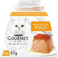 Alimento de pollo para gato GOURMET Revelations, pack 4x57 g