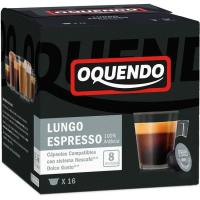 Café lungo compatible Dolce Gusto OQUENDO, caja 16 uds