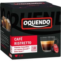 Café Ristretto compatible Dolce Gusto OQUENDO, caja 16 uds