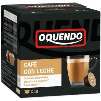 Café con leche compatible Dolce Gusto OQUENDO, caja 16 uds