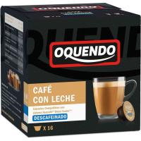 Café c/ leche descafeinado d. gusto OQUENDO, caja 16 monodosis