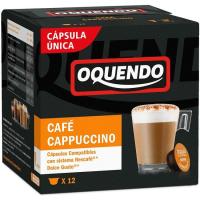 Café cappuccino compatible Dolce Gusto OQUENDO, caja 12 uds