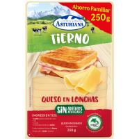 Queso cremoso CENTRAL LECHERA ASTURIANA, lonchas, bandeja 250 g