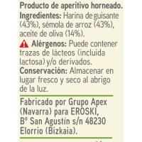 Snack de guisantes y arroz EROSKI, bolsa 80 g