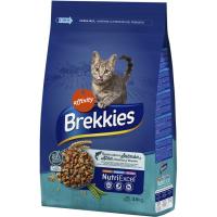 Alimento seco de pescado-verdura para gato BREKKIES, saco 3,5 kg