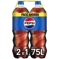 Refresco de cola PEPSI, pack 2x1,75 litros
