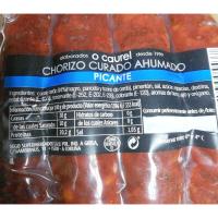 Chorizo casero picante O CAUREL, bandeja 270 g