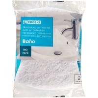 Estropajo para baño con esponja EROSKI, pack 2 uds