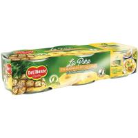 La piña en rodajas DEL MONTE, pack 3x145g