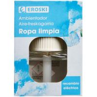 Ambientador eléctrico ropa limpia  EROSKI, recambio 1 ud