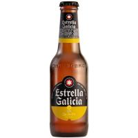Cerveza sin gluten ESTRELLA GALICIA, pack botellín 6x25 cl