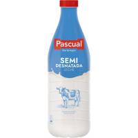 Leche semidesnatada PASCUAL, botella 1,5 litros