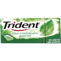 Chicle de hierbabuena gragea Lc TRIDENT, 1 ud, 14 g