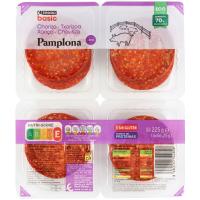 Chorizo Pamplona extra EROSKI BASIC, pack 4x60 g