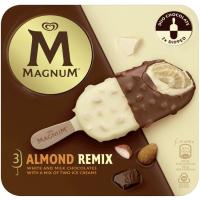 Bombón almendrado remix MAGNUM, 3 uds, caja 198 g