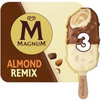 Bombón almendrado remix MAGNUM, 3 uds, caja 198 g