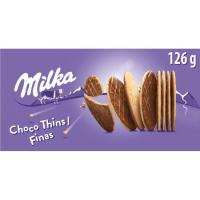 Galleta fina de chocolate MILKA, caja 126 g