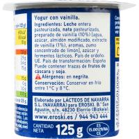 Yogur griego de vainilla EROSKI, pack 4x125 g