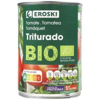 Tomate triturado ecológico EROSKI, lata 400 g