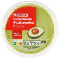 Guacamole picante EROSKI, tarrina 200 g