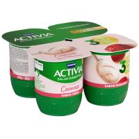 Activia cremoso sabor fresa DANONE, pack 4x115 g