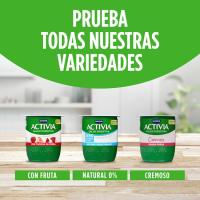 Activia cremoso sabor fresa DANONE, pack 4x115 g