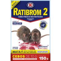 Raticida cebo fresco RATIBROM, caja 150 g