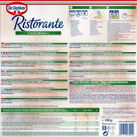 Pizza Ristorante spinaci DR.OETKER, caja 390 g