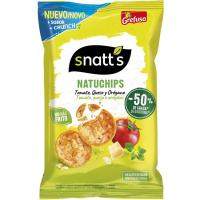 Natuchips de tomate, queso y orégano SANTT'S, bolsa 85 g