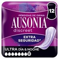 Compresa noche AUSONIA DISCREET, paquete 12 uds