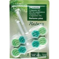 Colgador WC multi natura duplo EROSKI, pack 2 uds