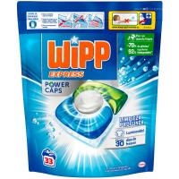 Detergente en cápsulas WIPP POWER, bolsa 33 dosis