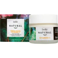 Crema facial de día ligera vitamina C BELLE NATURAL, tarro 50 ml