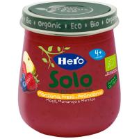 Tarrito eco de manzana, fresa y arándano HERO, tarro 120 g