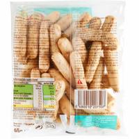 Palitos de pipas sin gluten EROSKI, bolsa 65 g