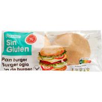 Pan burger sin gluten EROSKI, 2 uds, paquete 160 g