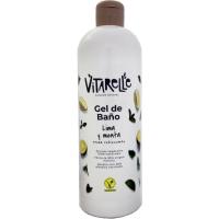 Gel baño de lima y menta VITARELLE, bote 750 ml