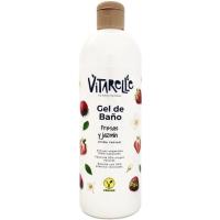 Gel baño de fresa y jazmín VITARELLE, bote 750 ml