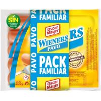 Salchichas de pavo OSCAR MAYER TODO AVE, pack 3x200 g