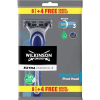 Maquinilla deshechable WILKINSON EXTRA 3, pack 8+4 uds
